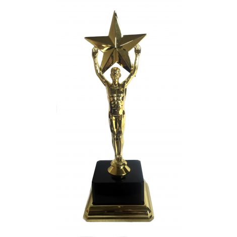  Large star trophy with a square base 