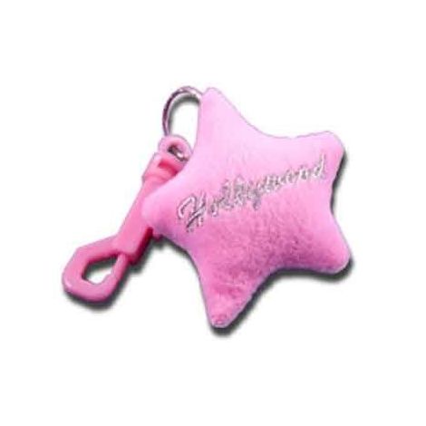  Plush Star Keychain -Pink