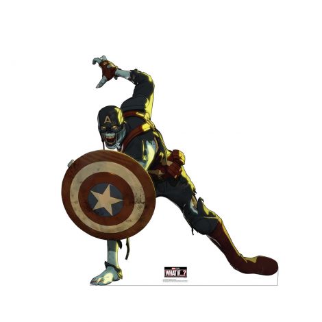  Zombie Captain America What if? l Life-size Cardboard Cutout #3693