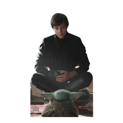  Luke Skywalker & Grogu Life-size Cardboard Cutout #3849