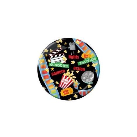  Lights, Camera, Action Paper Plates - 9"