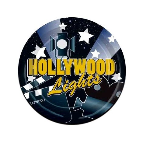  Hollywood nights plates 9  inches