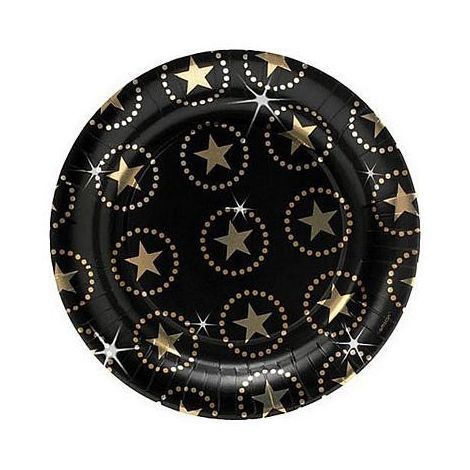  Star Attraction Metallic Dinner Plates