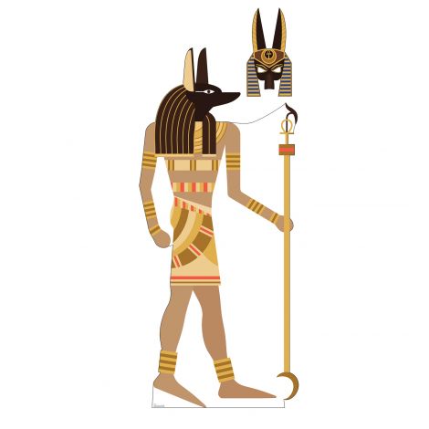  Egyptian Anubis with Mask Life-size Cardboard Cutout #3990