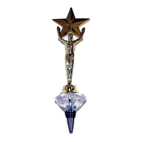  Small MegaStar Trophy with Diamond style Bottle stopper