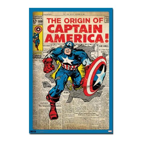  Captain America Comic Poster