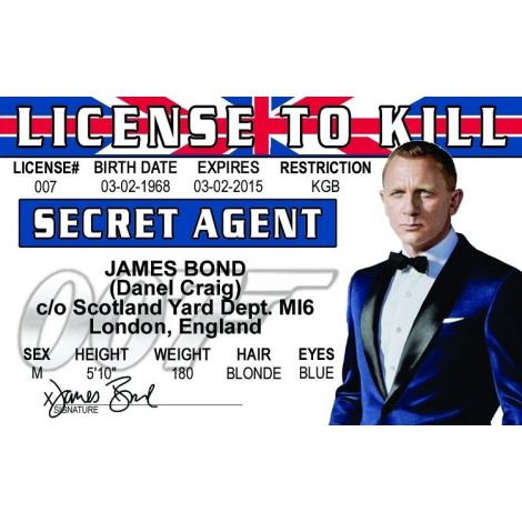  Daniel Craig Secret Agent ID