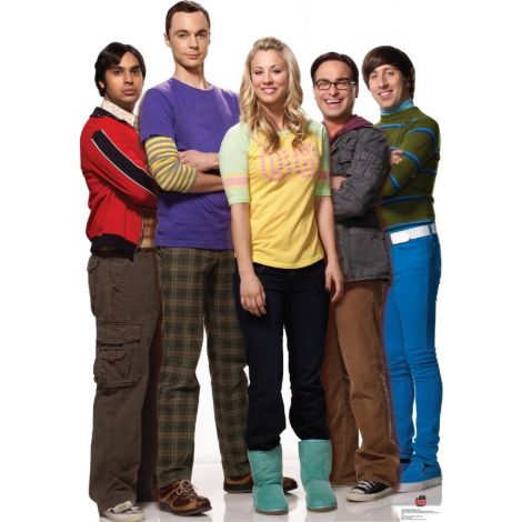 Group from TV show Big Bang Theory Lifesize cardboard cutout #1414