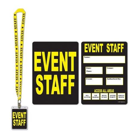  Event Staff Party Pass