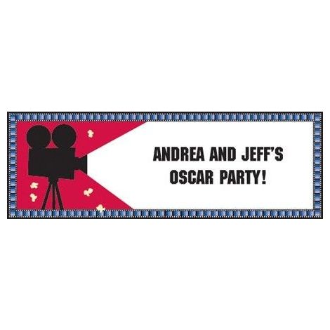 Hollywood Giant Party Banner with stickers