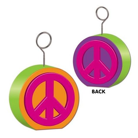  Peace Sign Photo/Balloon Holder