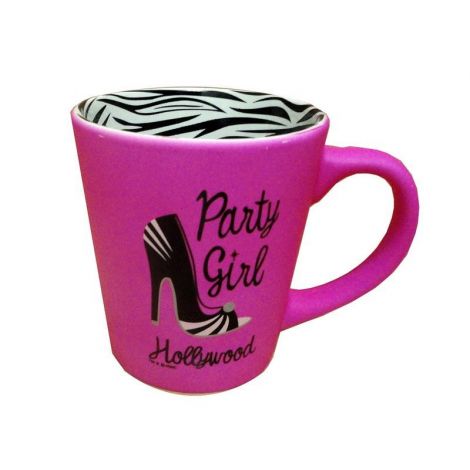 Pink Hollywood Party Girl Coffee Mug