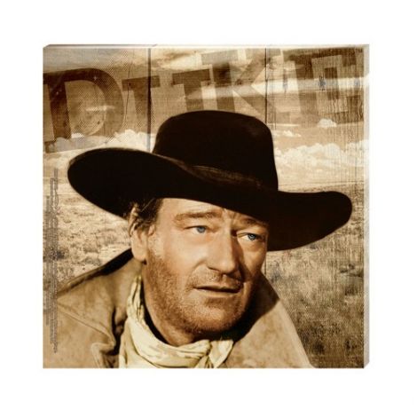  John Wayne Small Stretched Canvas