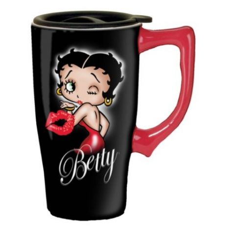  Black Betty Boop Travel Mug