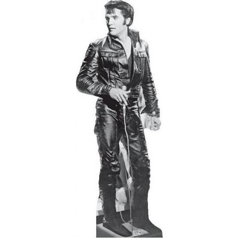 Elvis Presley Black Leather Lifesize cardboard cutout