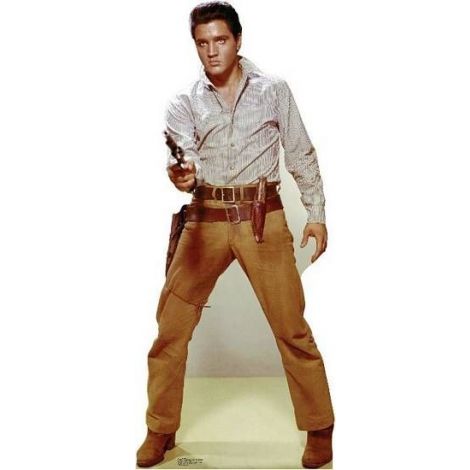  Elvis Gunfighter, Lifesize cardboard cutout #838