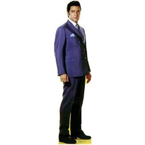 Elvis Blue Jacket Lifesize cardboard cutout #842