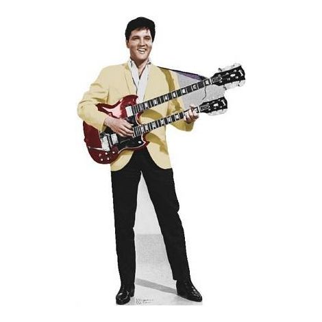 Elvis Presley with Gibson Guitar Lifesize cardboard cutout #845