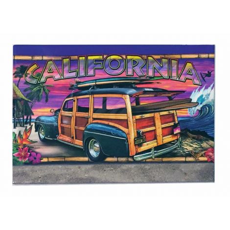  California surf Woodie Magnet 