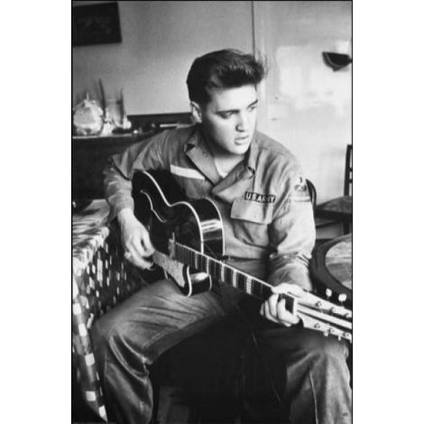  Elvis Playing Guitar Poster