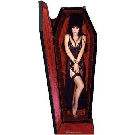 Elvira - Coffin, Lifesize cardboard cutout #829