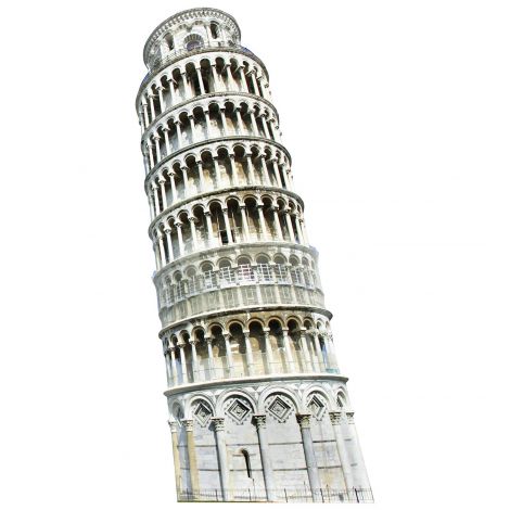 Italy Leaning Tower of Pisa Cardboard Cutout #1856