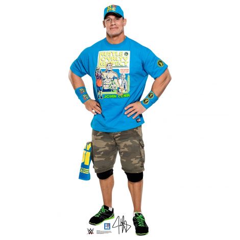  WWE John Cena Light Blue Shirt Cardboard Cutout #1924