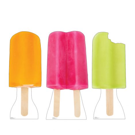 Popsicles Set of 3 Life-size Cardboard Cutout #5044