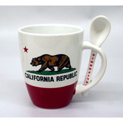  California State Flag Mug with Spoon