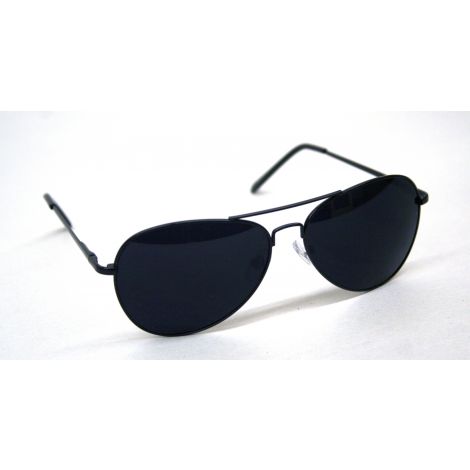  Black Frame Aviator Style Sunglasses