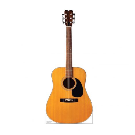  Acoustic Guitar Life-size Cardboard Cutout #5182