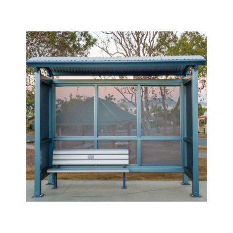  Bus Stop Shelter Backdrop Life-size Cardboard Cutout #5192