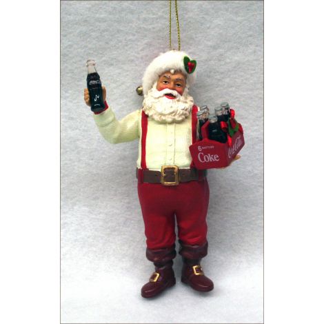  Santa Claus with Coca-Cola Bottle Christmas Ornament