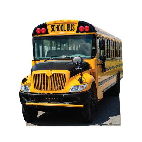  School Bus Life-size Cardboard Cutout #5250