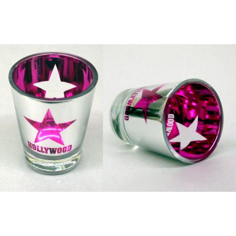  Hollywood Foil Shotglass - Pink