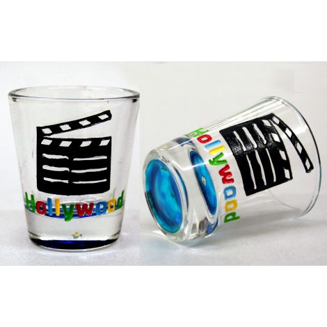  Hollywood Clapboard Shotglass - Blue