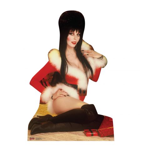 Elvira Christmas Sitting Life-size Cardboard Cutout #5287