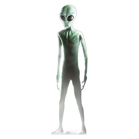  Big Eyed-Alien Life-size Cardboard Cutout #5290