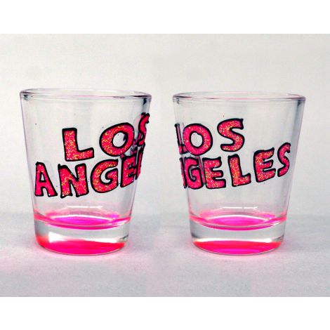  Los Angeles Shotglass Pink