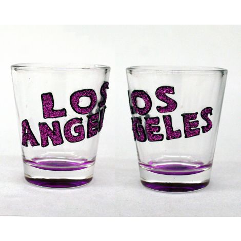  Los Angeles Shotglass Purple