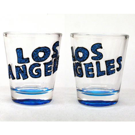  Los Angeles Shotglass Blue