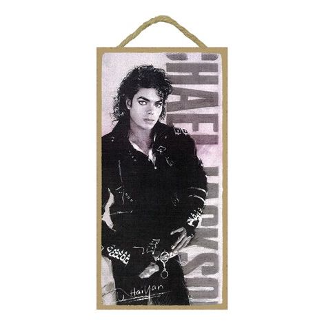  Michael Jackson Wood Plaque