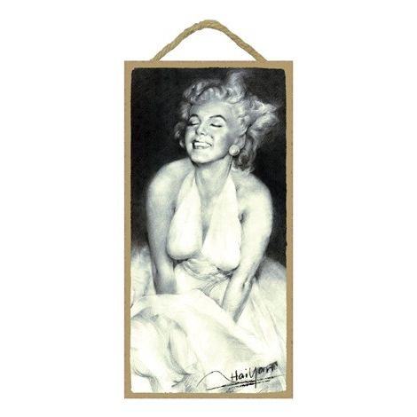  Marylin Monroe Wood Plaque