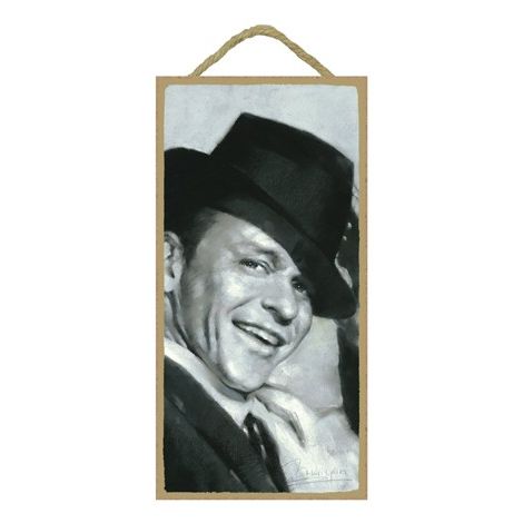  Frank Sinatra Wood Plaque