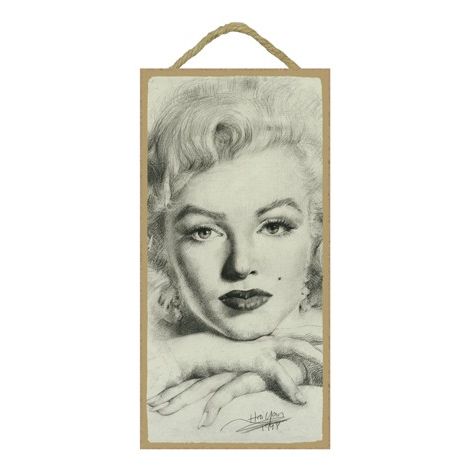  Marilyn Monroe Wood Plaque