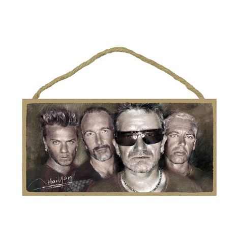  U2 Wood Plaque