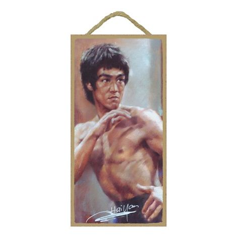  Bruce Lee Wood Plaque
