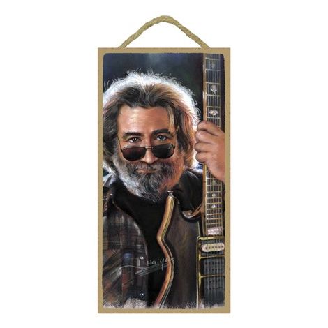  Jerry Garcia (Closeup) Wood Plaque