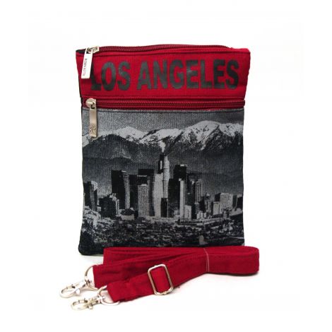  Red Los Angeles Neck Wallet