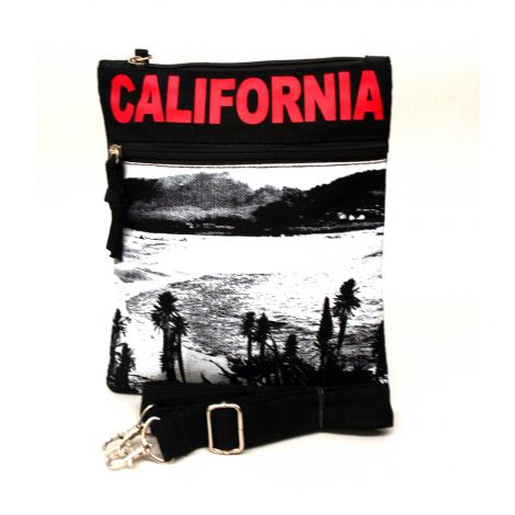  Red California Neck Wallet - Large